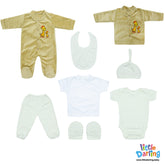 8 pcs Gift Set Triangle Print Yellow Color By Little Darling