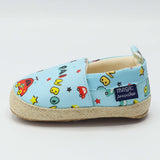 Baby Sneaker Cars Print Sky Blue Color