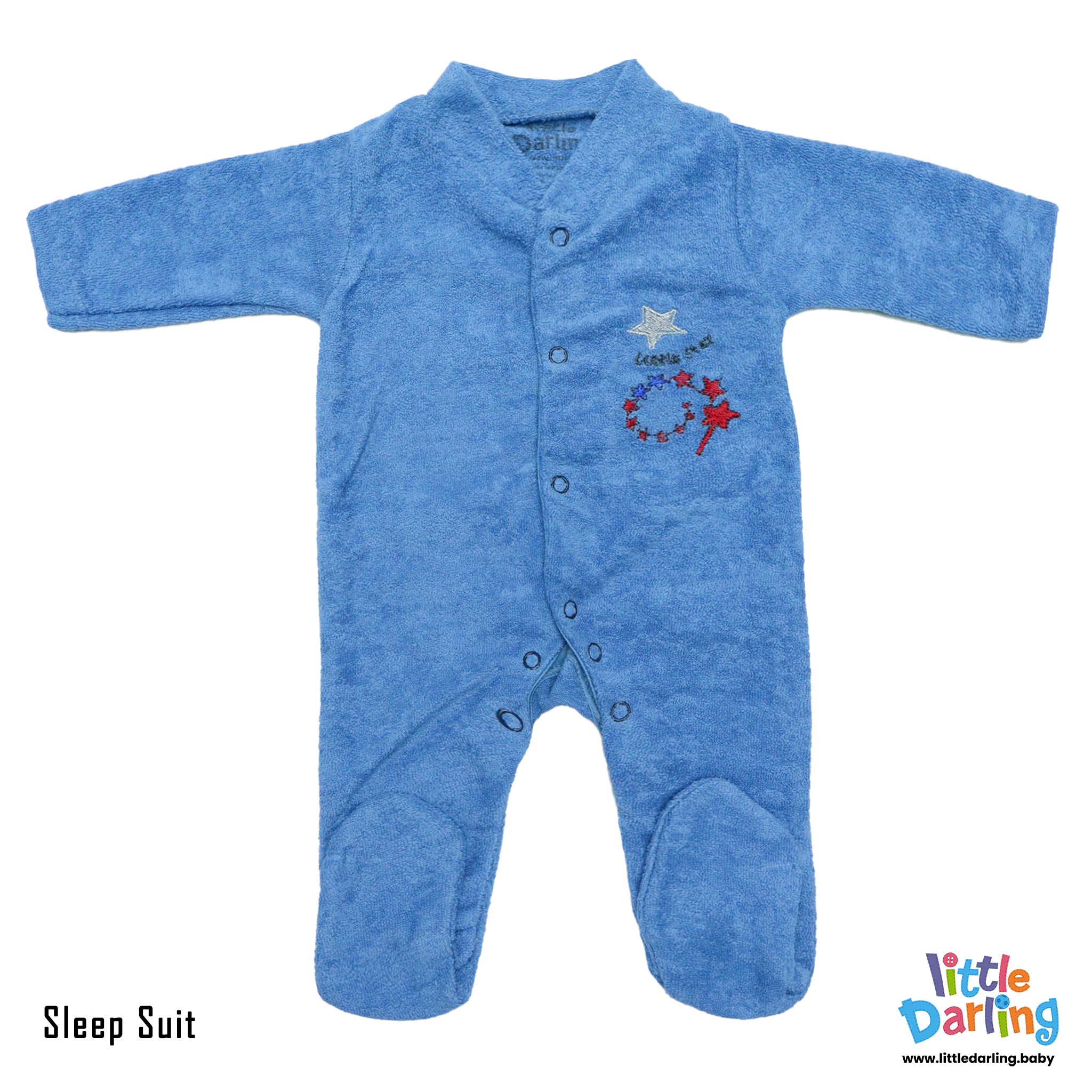 8 Pcs Gift Set Star Embroidery Blue Color by Little Darling