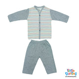 Baby Night Suit Truck & Car Stripes  | Little Darling