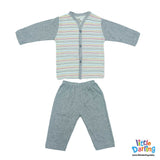 Baby Night Suit Truck & Car Stripes | Little Darling