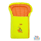 Baby Carry Nest Frill Fun Elephant Embroidery | Little Darling