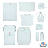 Baby Bedding Set 10 Pcs Welcome Baby Embroidery White Color | Little Darling