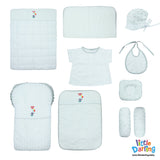 Baby Bedding Set 10 Pcs Welcome Baby Embroidery White Color | Little Darling