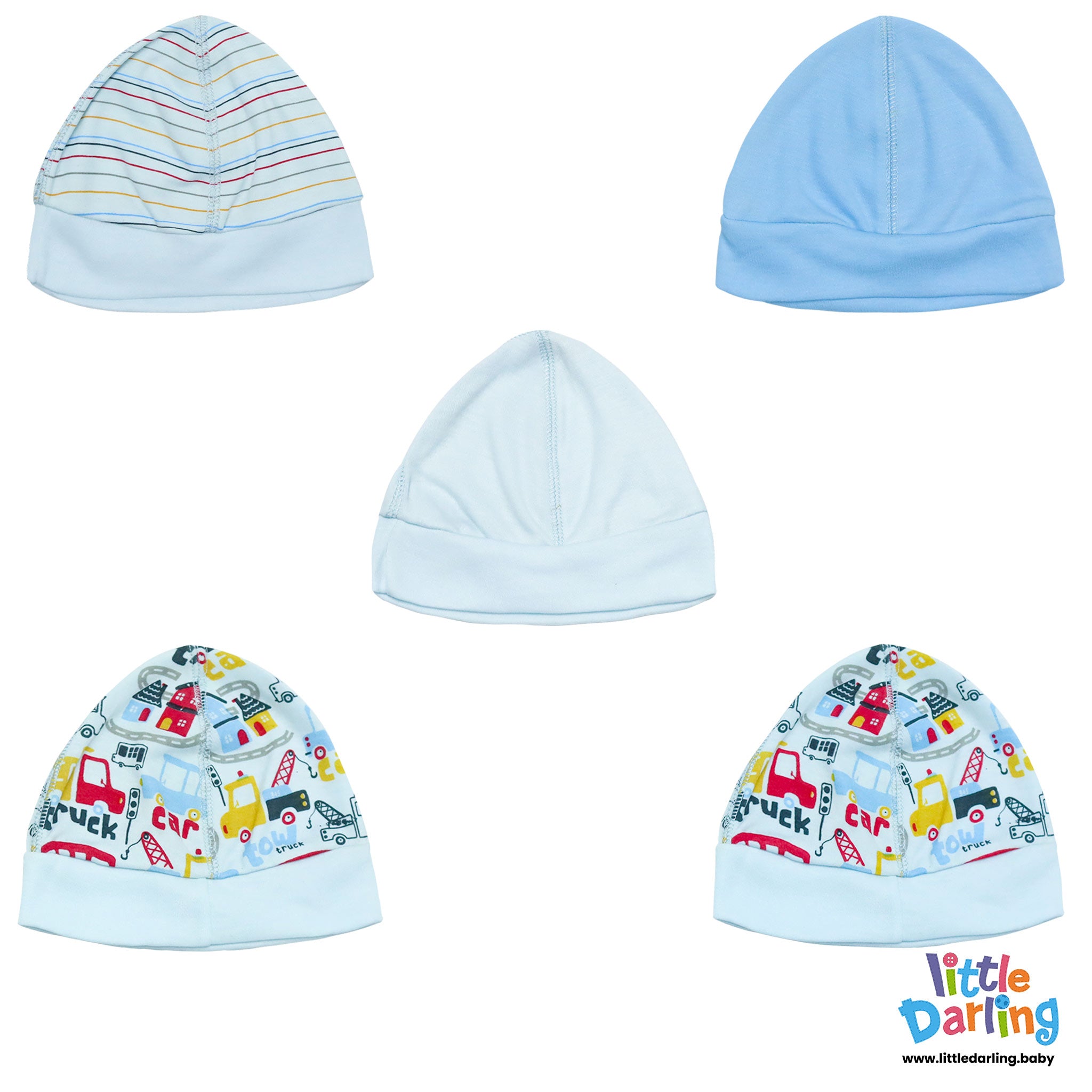 Baby Caps Patch Pk Of 5 Truck & Car by Little Darling
