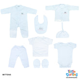 8 pcs Gift Set Princess Embroidery White Color | Little Darling