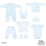 8 pcs Gift Set Princess Embroidery White Color | Little Darling