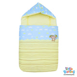 Baby Carry Nest Hooded Monkey & Cloud Print | Little Darling