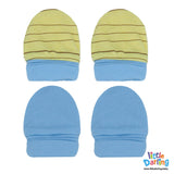 Baby Mittens Pair Pk of 2 Monkey & Cloud | Little Darling