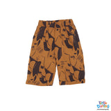 Stylish Boys Mustard Printed Shirt and Shorts Set