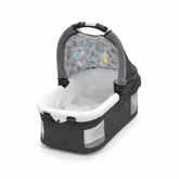 Portable Baby Bassinet with Mesh Sides and Toy Bar