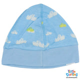 Baby Patch Cap Monkey & Cloud Light Blue Color | Little Darling