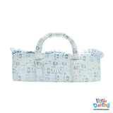 Moses Basket Cute Elephant & Turtle White Color | Little Darling