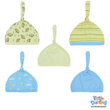 Baby Caps Knotted Pk Of 5 Monkey & Cloud | Little Darling