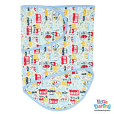 Baby Swaddler Truck & Car Print | Little Darling