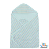 Baby Hooded Wrapping Sheet Truck & Car Stripes | Little Darling