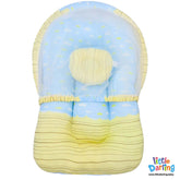 Baby Net Gadda Set Monkey & Cloud Sky Blue Color | Little Darling