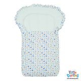 Baby Carry Nest Frill Car Print White By Little Darling