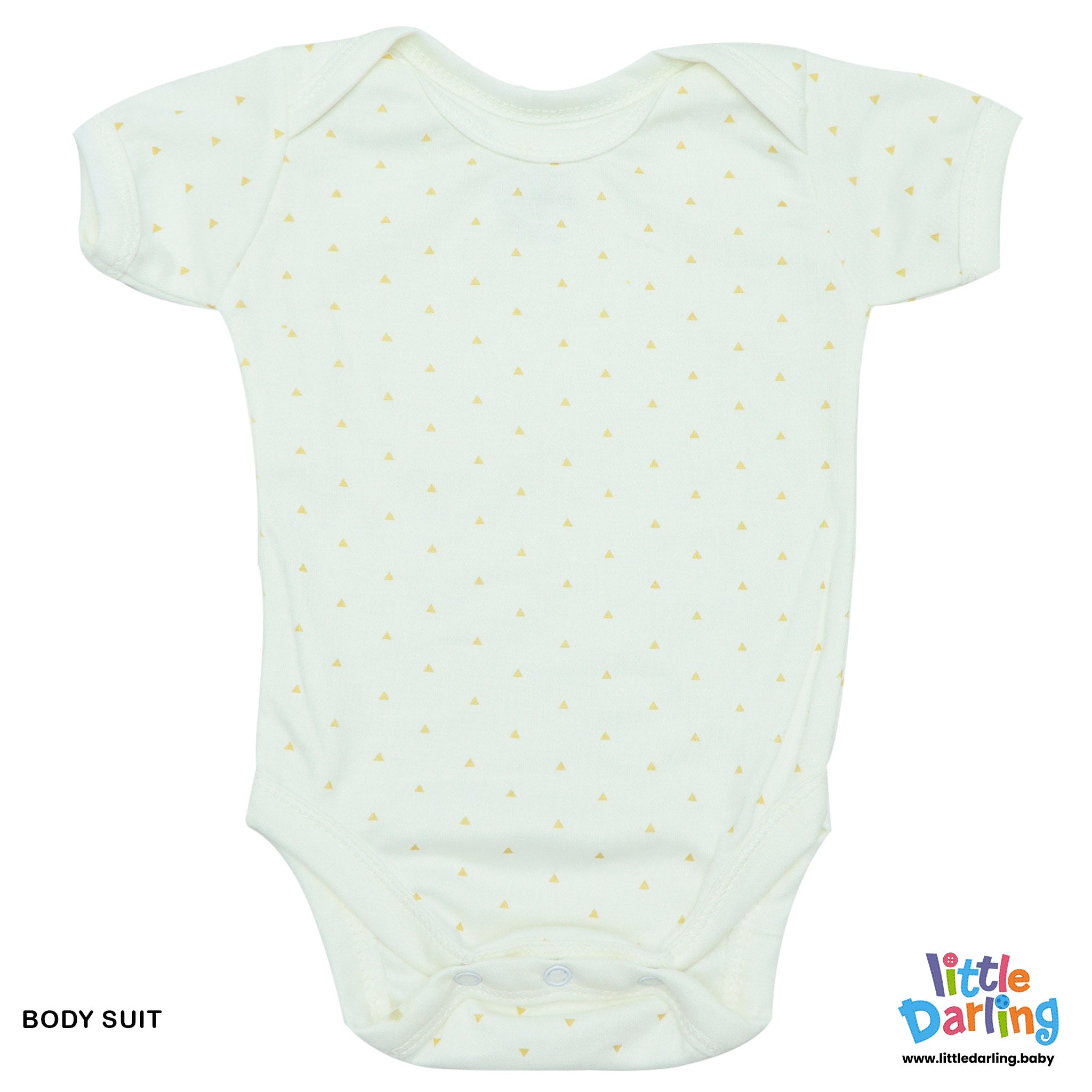 8 pcs Gift Set Triangle Print Yellow Color by Little Darling