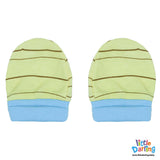 Baby Mittens Pair Pk of 2 Monkey & Cloud | Little Darling