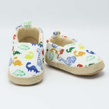 Baby Sneaker White Color Dinosaur print