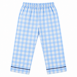 Kids Blue Checkered Full Sleeve Night Suit