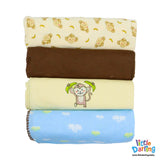 Baby Wrapper Pk Of 4 Monkey & Cloud | Little Darling
