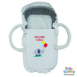 Infant Moses Basket Welcome Baby Embroidery | Little Darling