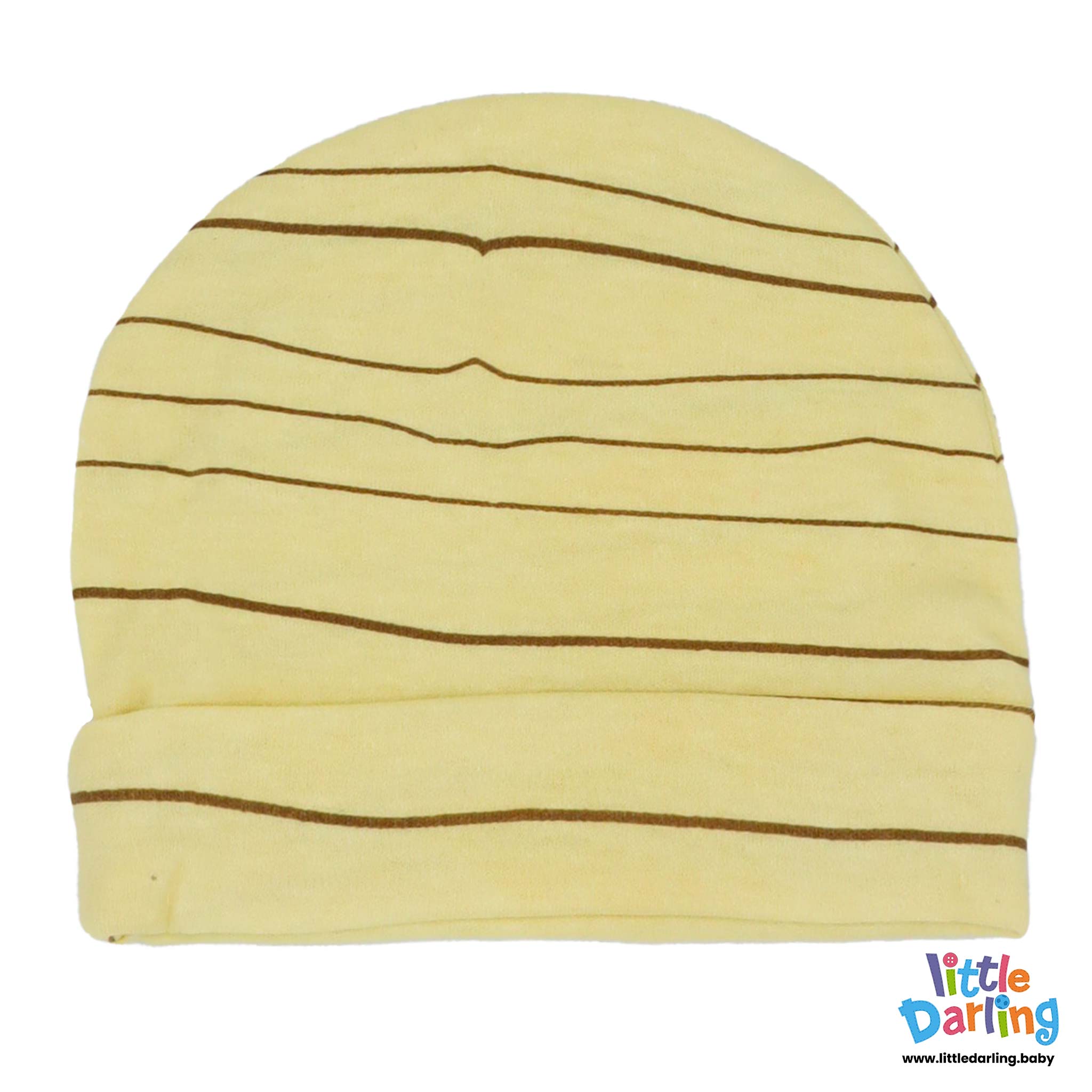 Baby Regular Cap Monkey & Cloud Stripes by Little Darling