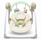 Baby Electric Swing with Toy Bar and Soft Sea