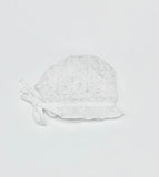 White Baby Cap With Chikan Embroidery | Little Darling