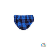 Baby Girls Blue Check 2 Pcs Frock Set