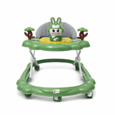 Baby Walker with Toy Tray and Cushioned Seat Green