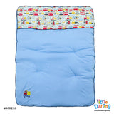 Baby 3 Pcs Gadda Set Truck & Car Print Sky Blue Color | Little Darling