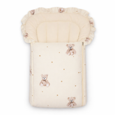 Baby Carry Nest Frill teddy bear Print | Little Darling