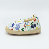 Baby Sneaker White Color Dinosaur print