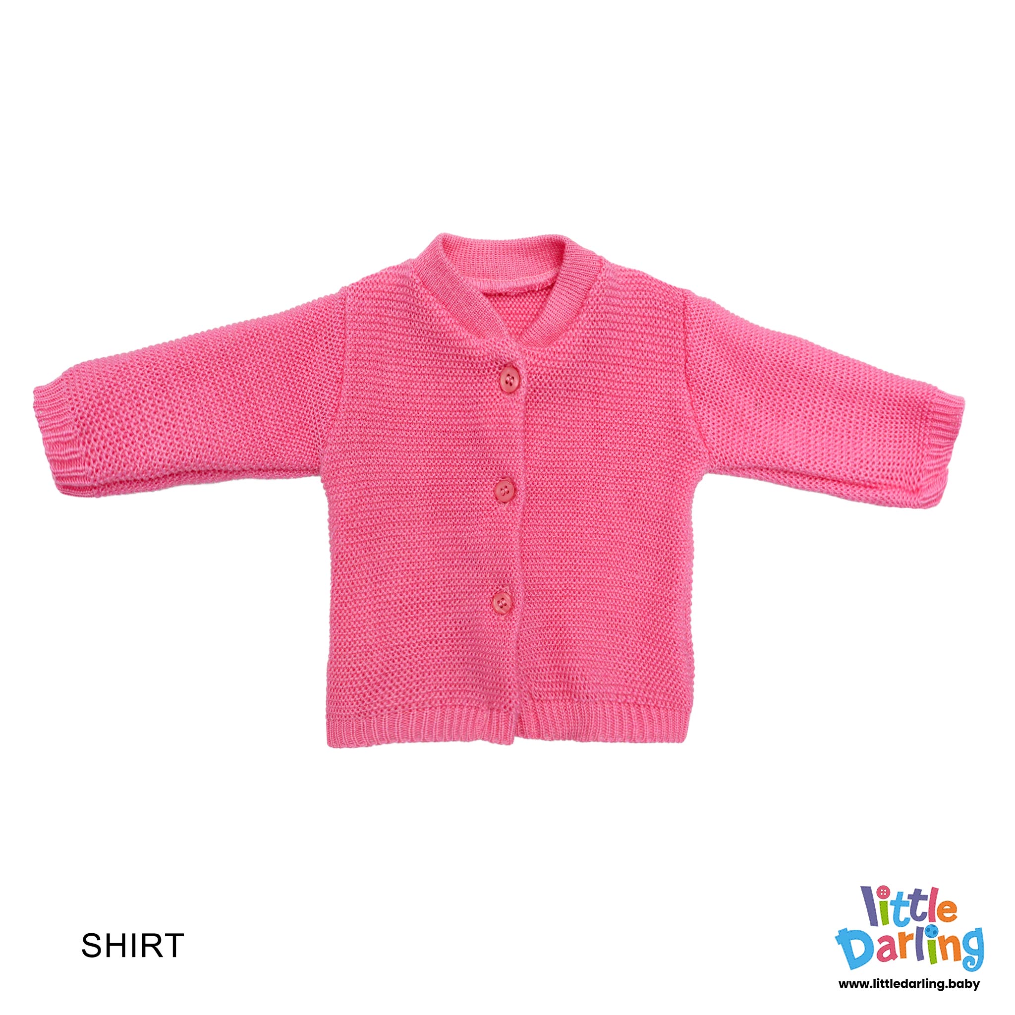 4 Pcs Woolen Gift Set Pink Color by Little Darling