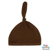 Baby Cap Knotted Monkey & Cloud Brown Color | Little Darling