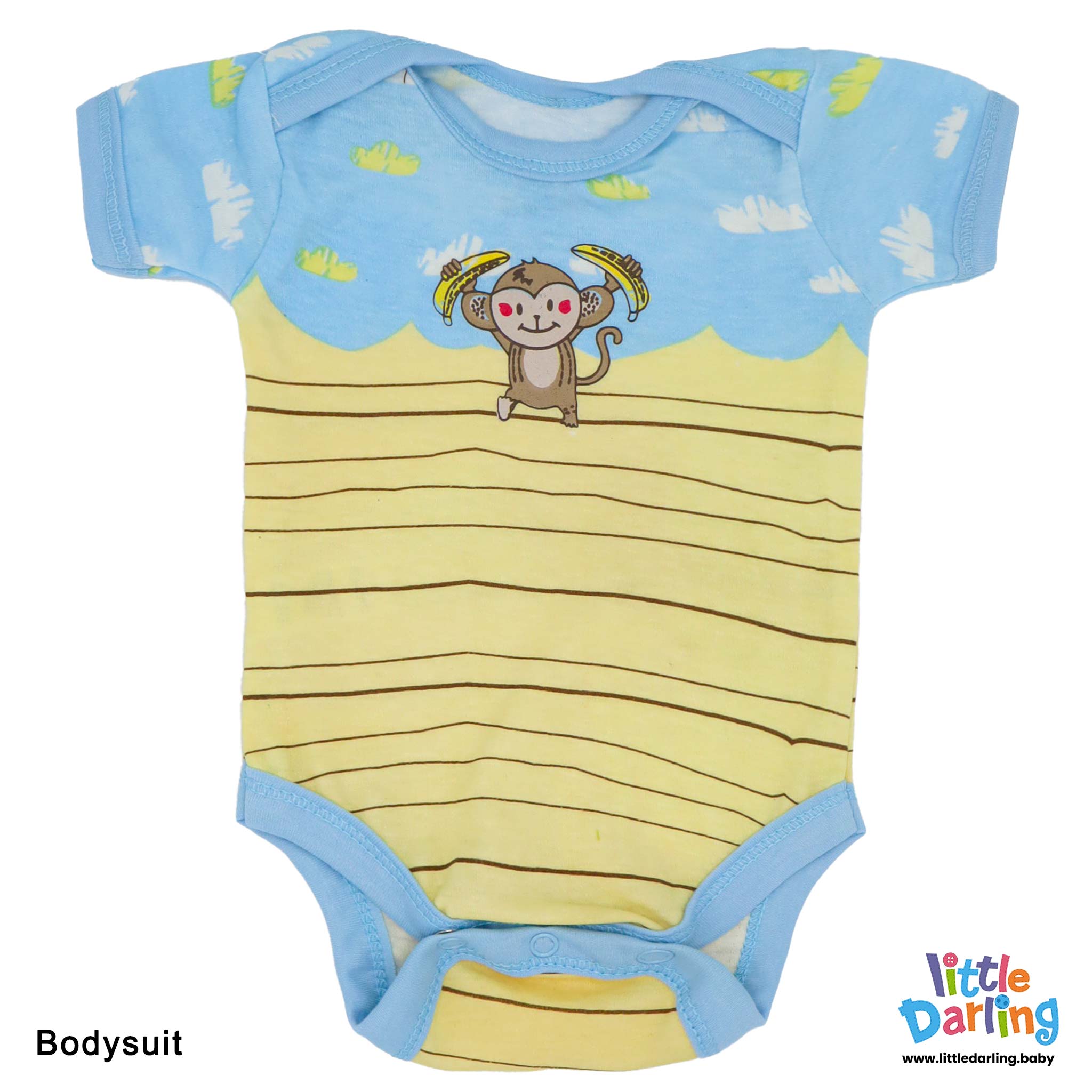 8 Pcs Gift Set Monkey & Cloud Sky Blue Color by Little Darling