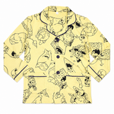 Boys Cartoon Printed Night Suit Yellow