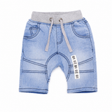 Comfortable Boys Blue Knit Denim Shorts