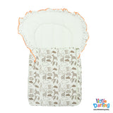 Baby Carry Nest Frill Animal Print | Little Darling