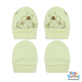 Baby Mittens Pair Pk of 2 Lemon Color | Little Darling