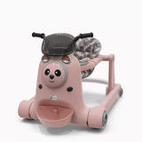 Baby Walker with Seat and Bear Design Pink