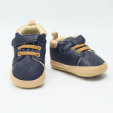 Baby Shoes Blue Color With Yellow Soles
