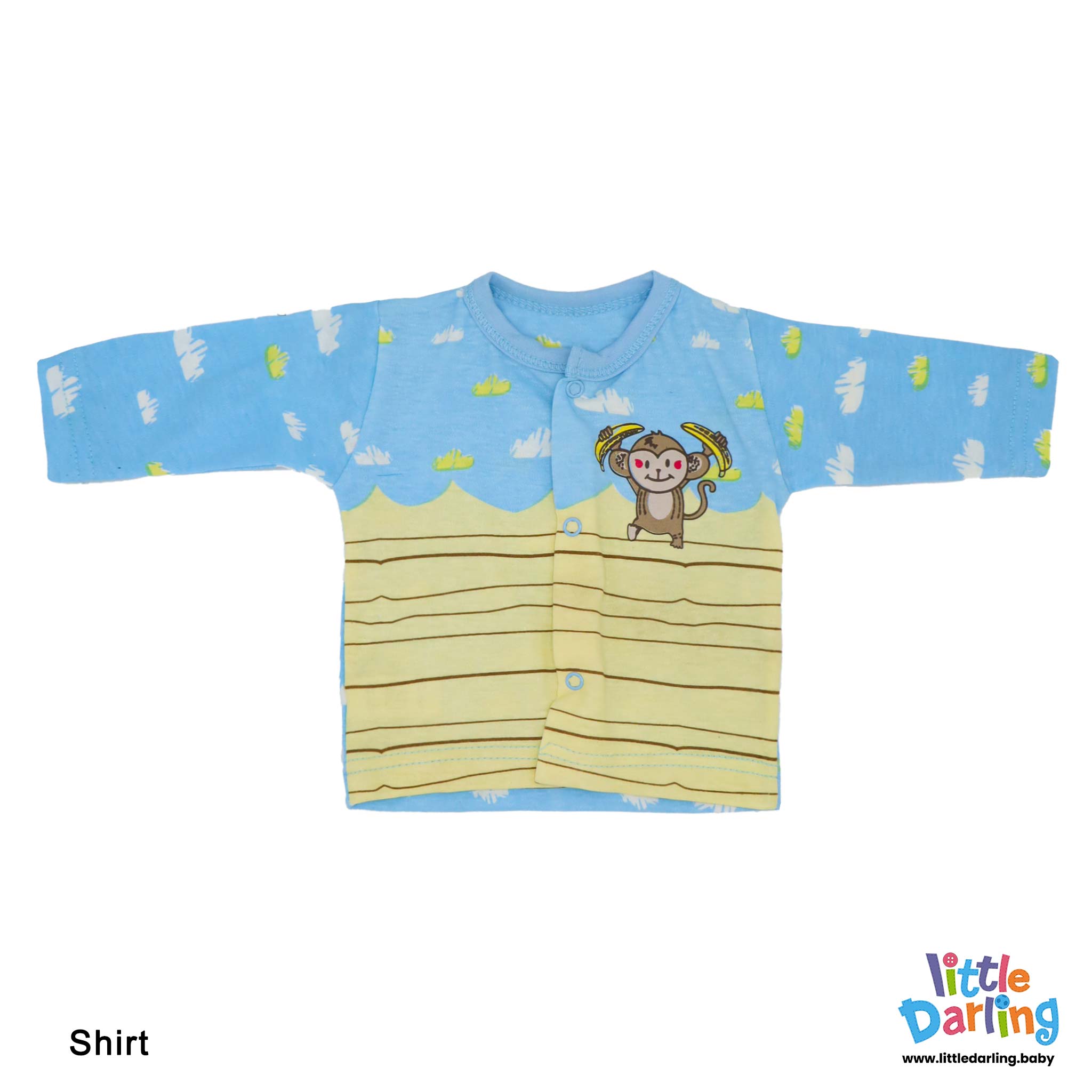 8 Pcs Gift Set Monkey & Cloud Sky Blue Color by Little Darling