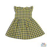 Baby Girls Checkered Dress & Bloomer Set
