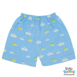 Baby Sando Suit Monkey & Cloud Sky Blue Color | Little Darling