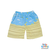 Baby Short Monkey & Cloud Stripes | Little Darling