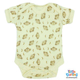 Baby Bodysuit Short Sleeves Pk Of 3 Monkey & Cloud | Little Darling